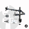 Dual Mechanical Monitor Arm