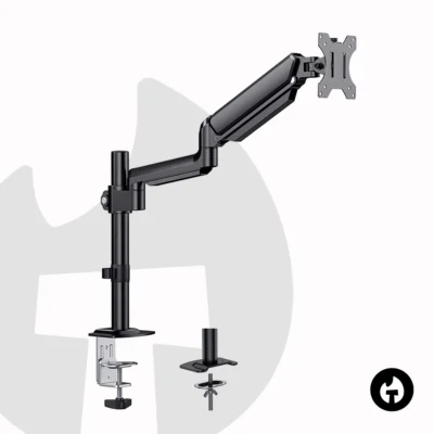 Single Gas Spring Monitor Pole Arm