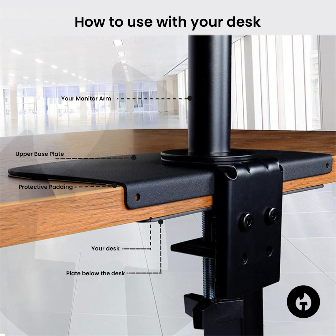 Monitor Arm Base Enhancer Plate 3